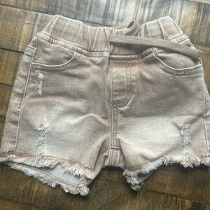 Little bipsy distressed Jean shorts size  2-3